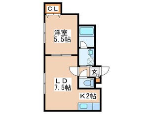 アビーロード美園の物件間取画像